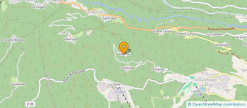 localisation de l'entreprise MONSIEUR JASON GIBSON à COURCHEVEL