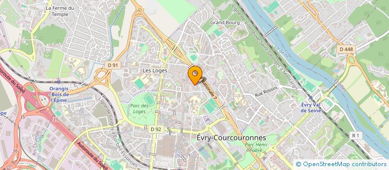 localisation de l'entreprise MONSIEUR JASON GOULON  EVRY-COURCOURONNES