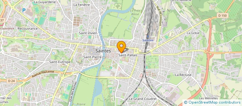 localisation de l'entreprise MONSIEUR JASON GUILLORE  SAINTES