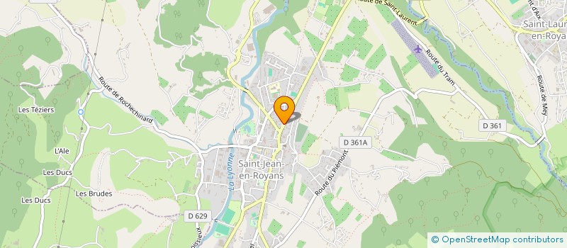 localisation de l'entreprise MONSIEUR JASON HEBRARD à SAINT-JEAN-EN-ROYANS