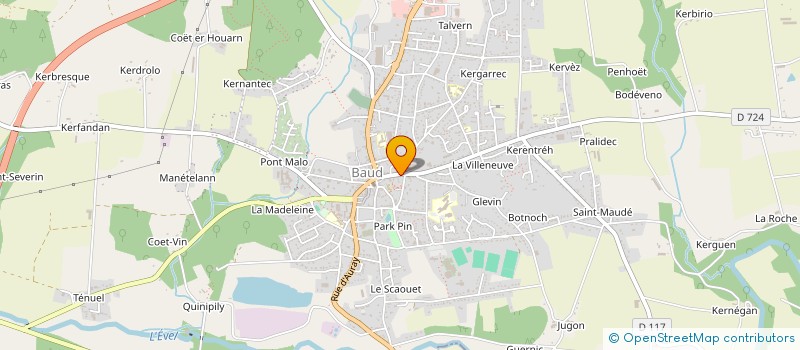 localisation de l'entreprise MONSIEUR JASON KERMORVANT  BAUD