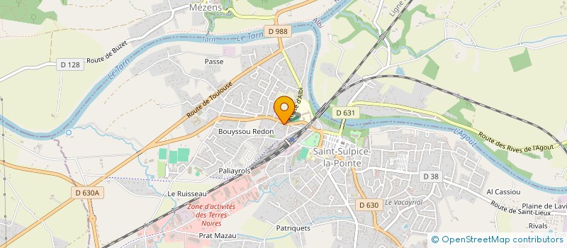 localisation de l'entreprise MONSIEUR JASON LACROUX  SAINT-SULPICE-LA-POINTE