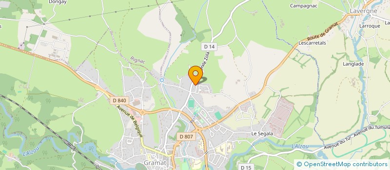 localisation de l'entreprise MONSIEUR JASON LADOWITCH  GRAMAT