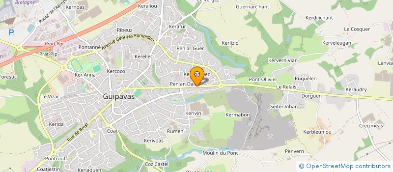 localisation de l'entreprise MONSIEUR JASON LAFLEUR à GUIPAVAS