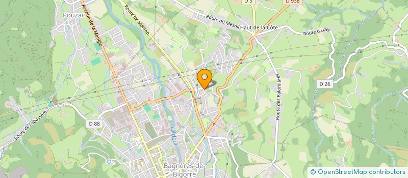 localisation de l'entreprise MONSIEUR JASON LAURET  BAGNERES-DE-BIGORRE