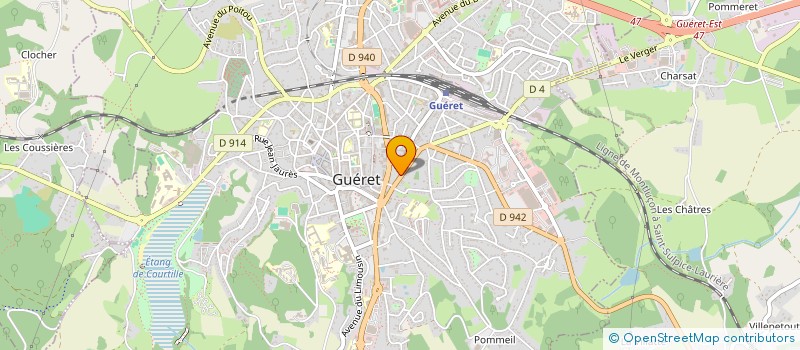 localisation de l'entreprise MONSIEUR JASON LEGER  GUERET