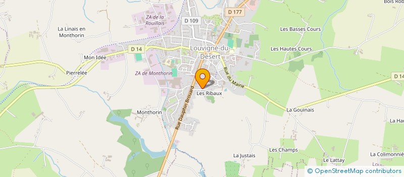 localisation de l'entreprise MONSIEUR JASON LESAGE  LOUVIGNE-DU-DESERT