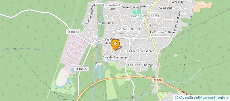 localisation de l'entreprise MONSIEUR JASON LOUIS  LEGE-CAP-FERRET