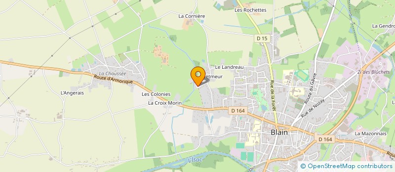 localisation de l'entreprise MONSIEUR JASON LUCAS à BLAIN