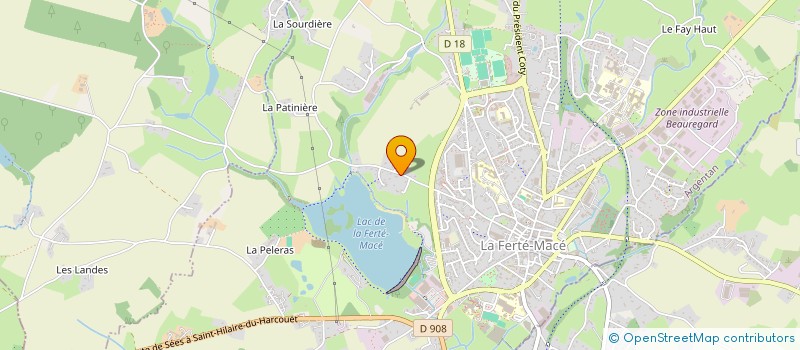 localisation de l'entreprise MONSIEUR JASON MOREL  LA FERTE MACE