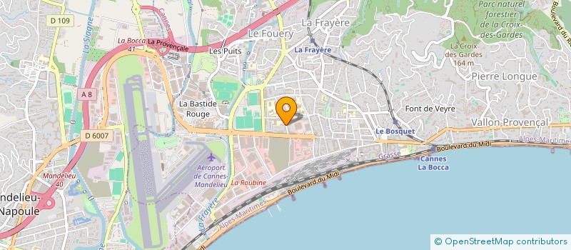 localisation de l'entreprise MONSIEUR JASON MULLER à CANNES