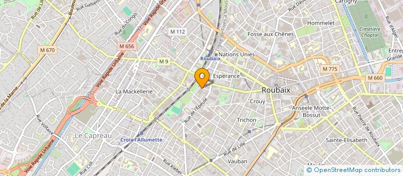 localisation de l'entreprise MONSIEUR JASON NOUGAL  ROUBAIX