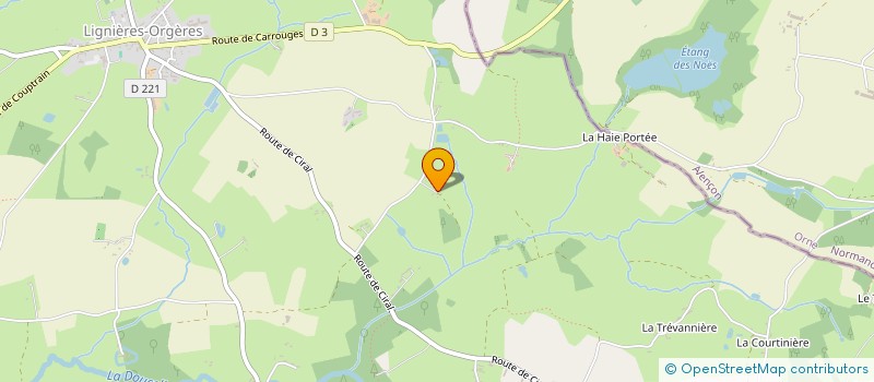 localisation de l'entreprise MONSIEUR JASON OLIVER  LIGNIERES-ORGERES