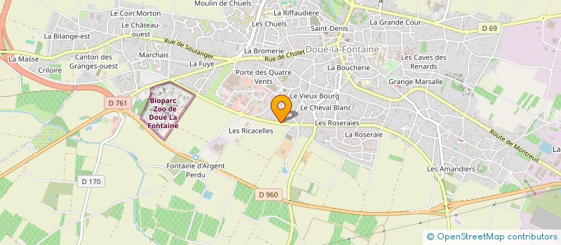 localisation de l'entreprise MONSIEUR JASON ONILLON  DOUE-EN-ANJOU