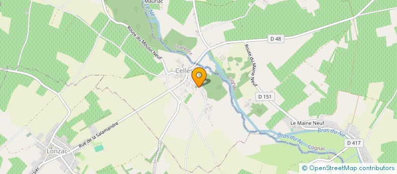 localisation de l'entreprise MONSIEUR JASON PAVY  CELLES