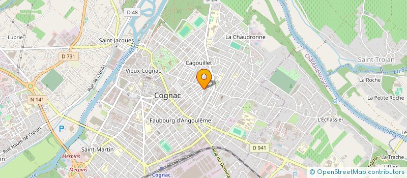 localisation de l'entreprise MONSIEUR JASON PIMBERT à COGNAC