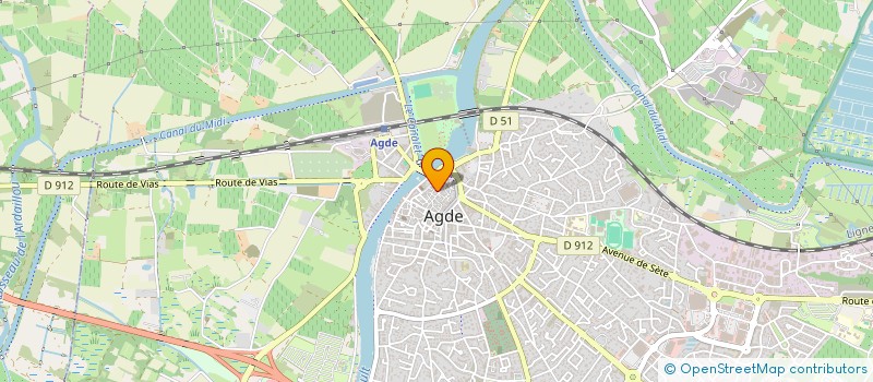 localisation de l'entreprise MONSIEUR JASON PIRON  AGDE