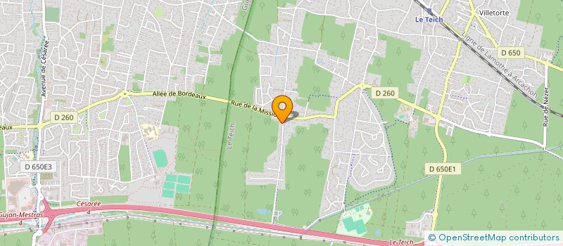 localisation de l'entreprise MONSIEUR JASON POINTEAU  LE TEICH