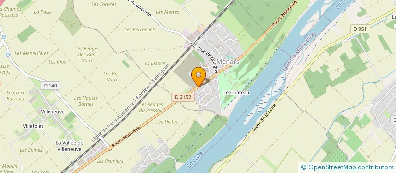 localisation de l'entreprise MONSIEUR JASON REGNARD  MENARS