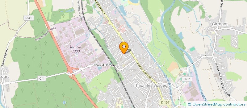 localisation de l'entreprise MONSIEUR JASON SALLIER  THAON-LES-VOSGES