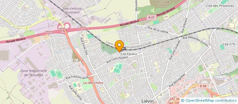 localisation de l'entreprise MONSIEUR JASON SIGARD  LIEVIN