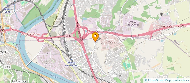 localisation de l'entreprise MONSIEUR JASON VIGNE  CHASSE-SUR-RHONE