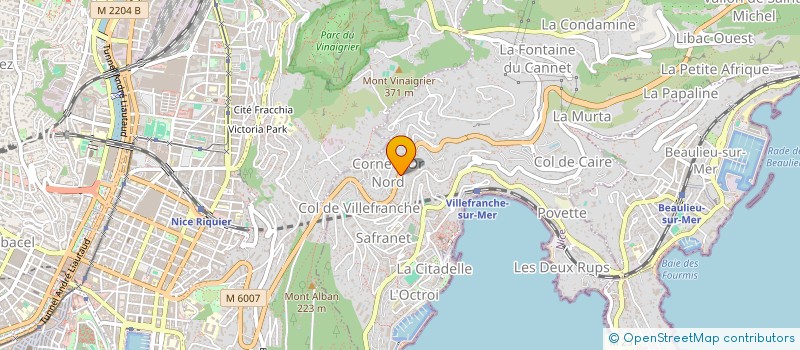 localisation de l'entreprise MONSIEUR JASON WILCOX  VILLEFRANCHE-SUR-MER