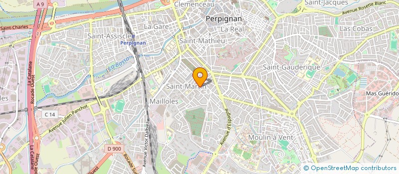 localisation de l'entreprise MONSIEUR JASON WILLOCK  PERPIGNAN