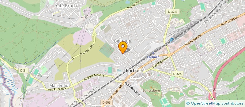 localisation de l'entreprise MONSIEUR JASON WINTERSTEIN  FORBACH