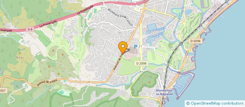 localisation de l'entreprise MONSIEUR JASSER BAHRI  MANDELIEU-LA-NAPOULE