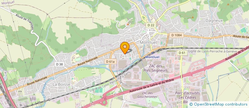 localisation de l'entreprise MONSIEUR JASSER BEN BRAHIM  MONTLUEL