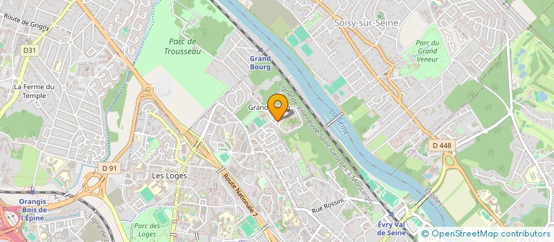 localisation de l'entreprise MONSIEUR JASSER BOUGUERRA  EVRY-COURCOURONNES