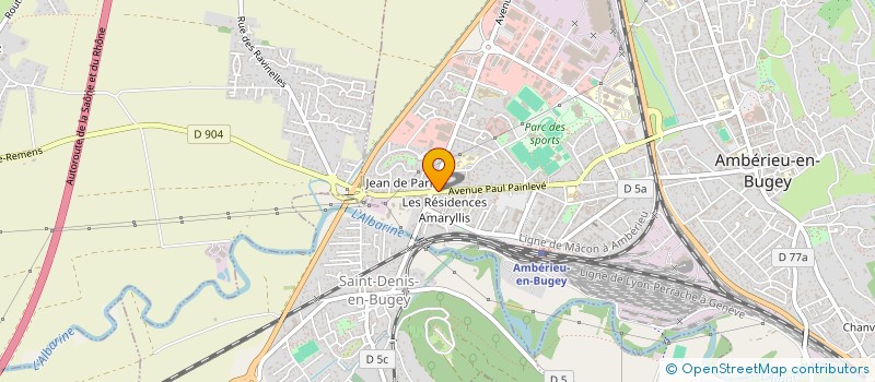 localisation de l'entreprise MONSIEUR JASSER JRAIDI  AMBERIEU-EN-BUGEY