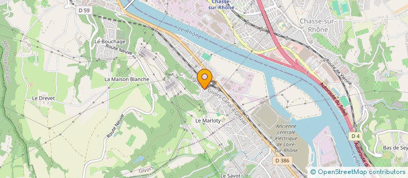 localisation de l'entreprise MONSIEUR JASSIM ADJEL à GIVORS