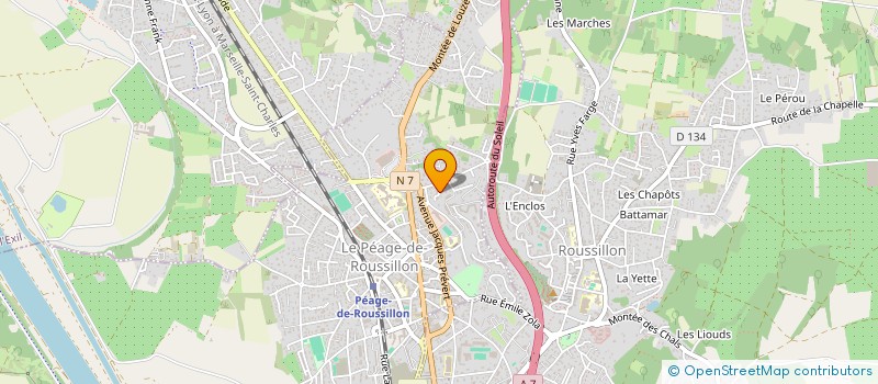 localisation de l'entreprise MONSIEUR JASSIM M'CHIRI  LE PEAGE-DE-ROUSSILLON