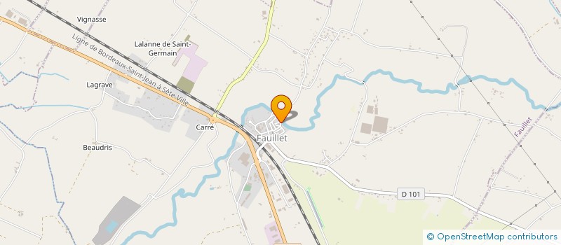 localisation de l'entreprise MONSIEUR JAUFFREY DEL BUCCHIA  GONTAUD-DE-NOGARET