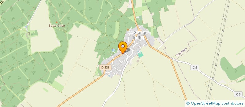 localisation de l'entreprise MONSIEUR JAUFFREY DUSSERT à LES GRANGES-LE-ROI