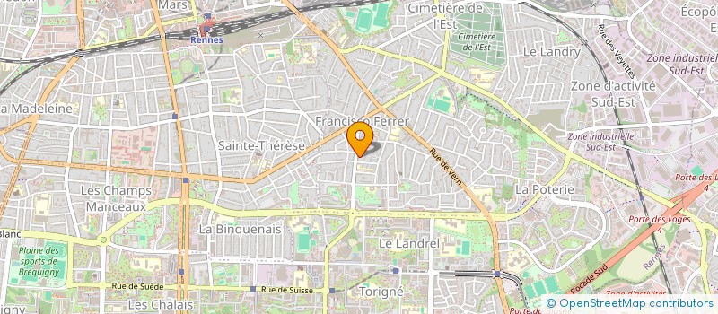 localisation de l'entreprise MONSIEUR JAURES BRIOT SAMDJA NANA  RENNES