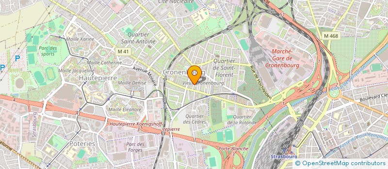 localisation de l'entreprise MONSIEUR JAVAD NABIZADE à STRASBOURG