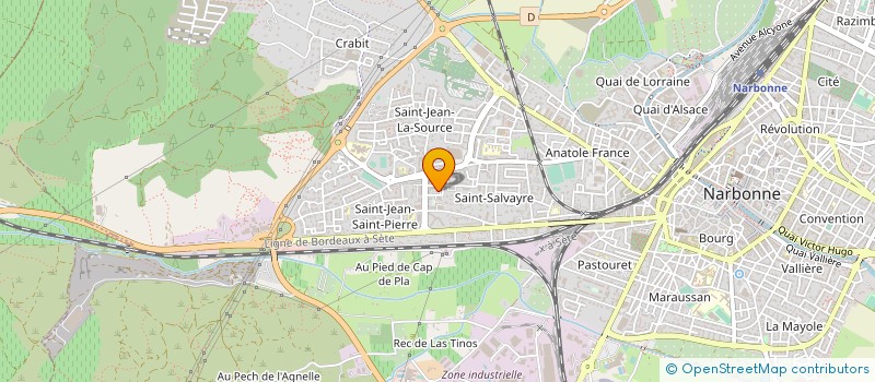localisation de l'entreprise MONSIEUR JAVED KHAN à NARBONNE