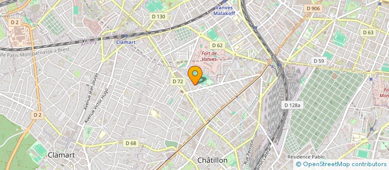 localisation de l'entreprise MONSIEUR JAVID YUSIFZADA  CHATILLON