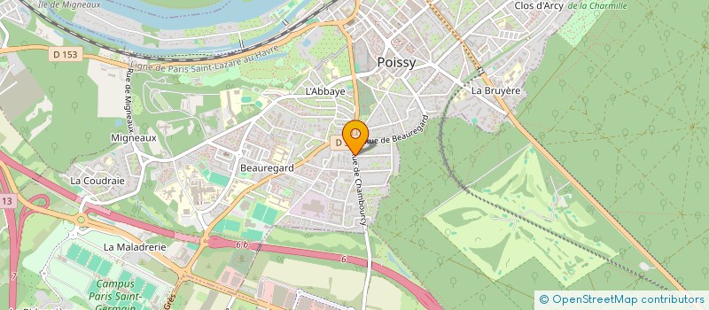 localisation de l'entreprise MONSIEUR JAVIER ALJURE  POISSY