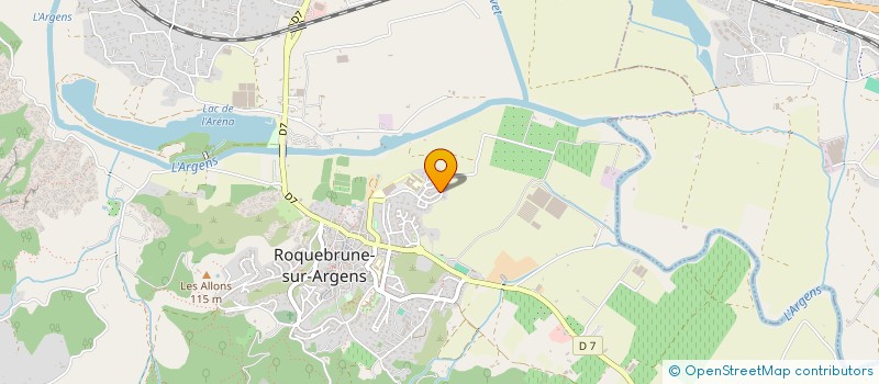 localisation de l'entreprise MONSIEUR JAVIER ANDRES GIRALDO ORTIZ  ROQUEBRUNE-SUR-ARGENS