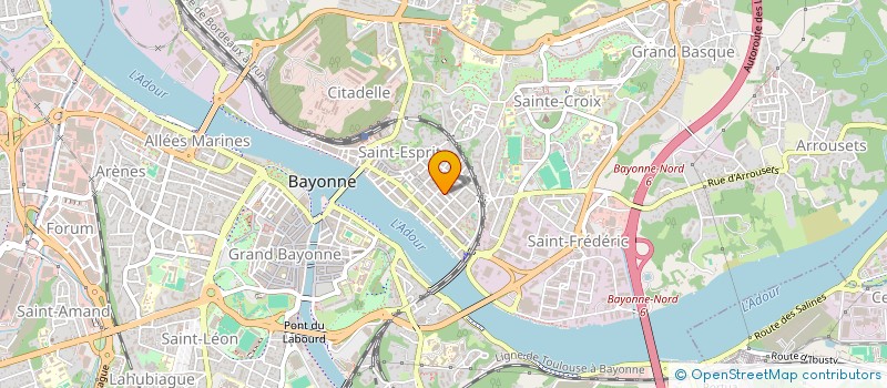 localisation de l'entreprise MONSIEUR JAVIER BROCHU  BAYONNE