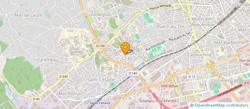 localisation de l'entreprise MONSIEUR JAWAD ACHOURI  NIMES