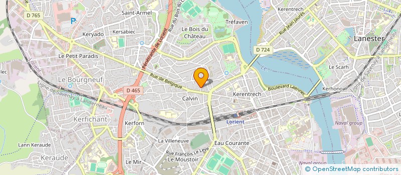 localisation de l'entreprise MONSIEUR JAWAD BADI  LORIENT