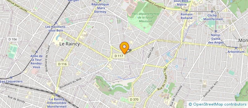 localisation de l'entreprise MONSIEUR JAWAD BEN AHMED à LE RAINCY