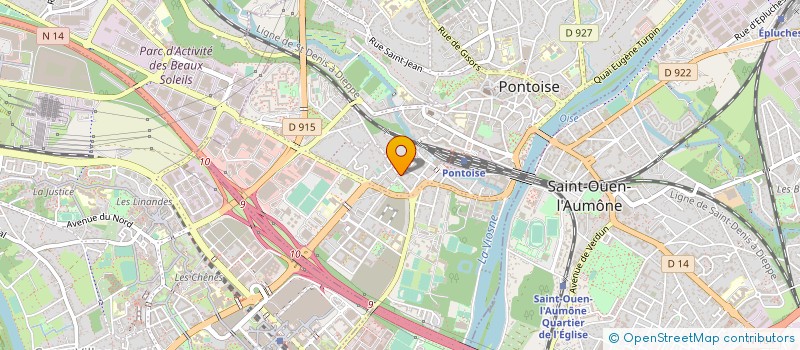 localisation de l'entreprise MONSIEUR JAWAD BEN ALLAL  PONTOISE