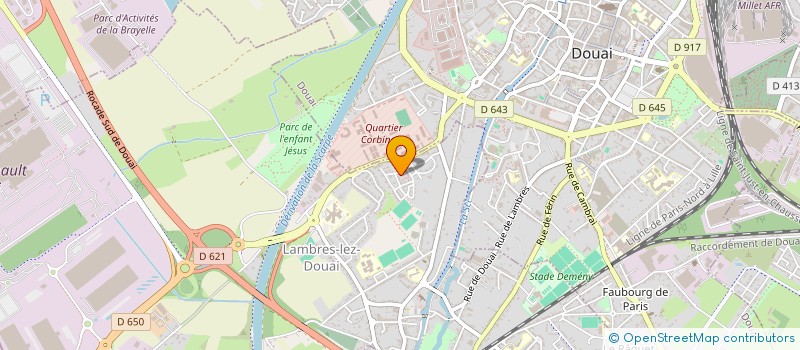 localisation de l'entreprise MONSIEUR JAWAD BENJAA  LAMBRES-LEZ-DOUAI