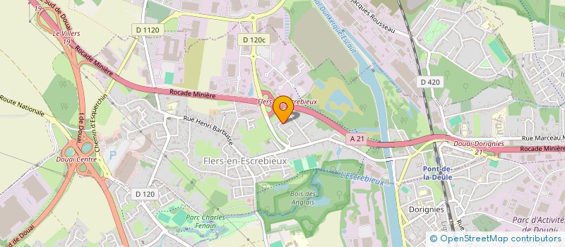 localisation de l'entreprise MONSIEUR JAWAD BOUKHRIS  FLERS-EN-ESCREBIEUX